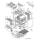Section Diagram and Parts List for RGA524PW  Hotpoint Range