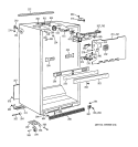 CABINET PARTS Diagram and Parts List for CTG25GAXERWW  Hotpoint Refrigerator