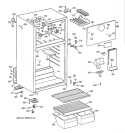 CABINET Diagram and Parts List for CTX16CSXKRWH  Hotpoint Refrigerator