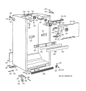 CABINET PARTS Diagram and Parts List for CTX21EAXFRAD  Hotpoint Refrigerator