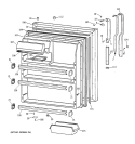 FRESH FOOD DOOR Diagram and Parts List for TBX21DAXFRAA  General Electric Refrigerator