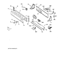CONTROLS & BACKSPLASH Diagram and Parts List for WLXR1020T3WB  General Electric Washer