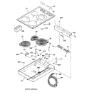 COOKTOP Diagram and Parts List for JP350AV1AA  General Electric Cooktop