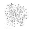 LOWER BODY PARTS Diagram and Parts List for ZET756GV1BB  General Electric Wall Oven