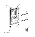 DOOR Diagram and Parts List for TAX4DNXCWH  General Electric Refrigerator