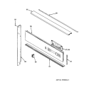 CONTROL PANEL Diagram and Parts List for JTP11WS1WG  General Electric Wall Oven