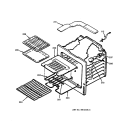 Part Location Diagram of WB48X5098 GE BROIL PAN RACK