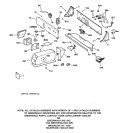 BACKSPLASH & COIN BOX ASSEMBLY Diagram and Parts List for WCCB2050T5AC  General Electric Washer
