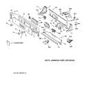 CONTROLS & BACKSPLASH Diagram and Parts List for WPSQ4160T5AA  General Electric Washer