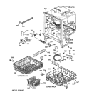 BODY PARTS Diagram and Parts List for GSD4130Y01WW  General Electric Dishwasher