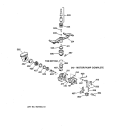 MOTOR PUMP MECHANISM Diagram and Parts List for GSD4130Y01WW  General Electric Dishwasher