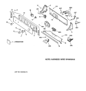 CONTROLS & BACKSPLASH Diagram and Parts List for WMSR2090T5AA  General Electric Washer