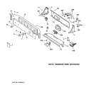 CONTROLS & BACKSPLASH Diagram and Parts List for WBXR1060T5AA  General Electric Washer
