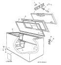 CABINET Diagram and Parts List for FH10STAAD  Hotpoint Freezer