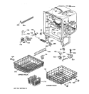 BODY PARTS Diagram and Parts List for GSC1200T04AD  General Electric Dishwasher