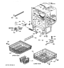 BODY PARTS Diagram and Parts List for GSC1200X01  General Electric Dishwasher
