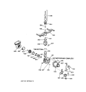 MOTOR - PUMP MECHANISM Diagram and Parts List for GSC1200X01  General Electric Dishwasher