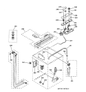 CONTROLS & REAR PANEL PARTS Diagram and Parts List for WSKP2060TA  General Electric Washer