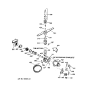 MOTOR PUMP MECHANISM Diagram and Parts List for GSD500X-66WB  General Electric Dishwasher