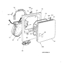 FRONT PANEL & DOOR Diagram and Parts List for DBXR453ET2AA  General Electric Dryer