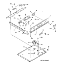 CONTROL PANEL Diagram and Parts List for JSP39GS2WG  General Electric Range