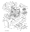 BODY PARTS Diagram and Parts List for JSP39GS2WG  General Electric Range
