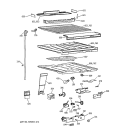 COMPARTMENT SEPARATOR PARTS Diagram and Parts List for TBK21JAXERWW  General Electric Refrigerator