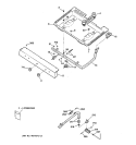 GAS & BURNER PARTS Diagram and Parts List for JGBS03PPW1WH  General Electric Range