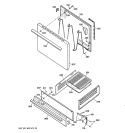 DOOR & DRAWER PARTS Diagram and Parts List for JGBS03PPW1WH  General Electric Range