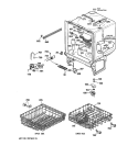BODY PARTS Diagram and Parts List for GSC700T01AD  General Electric Dishwasher