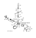 MOTOR - PUMP MECHANISM Diagram and Parts List for GSD680X-71WW  General Electric Dishwasher