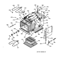BODY PARTS Diagram and Parts List for JKS05BW1BB  General Electric Wall Oven