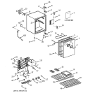 Section Diagram and Parts List for TAX3SNTARWH  General Electric Refrigerator