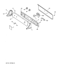 BACKSPLASH ASSEMBLY Diagram and Parts List for DBXR453ET3WW  General Electric Dryer