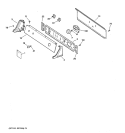 BACKSPLASH ASSEMBLY Diagram and Parts List for DBXR453GT3WW  General Electric Dryer