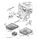 BODY PARTS Diagram and Parts List for GSC1200X05  General Electric Dishwasher