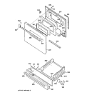 DOOR & DRAWER PARTS Diagram and Parts List for JGBS07PEW1WW  General Electric Range