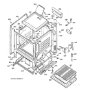 BODY PARTS Diagram and Parts List for JGBS04BEW1AD  General Electric Range