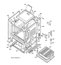 BODY PARTS Diagram and Parts List for JGBS04BPW1AD  General Electric Range