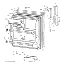 Part Location Diagram of WR38X2079 GE TRIM BRIGHT