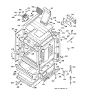 BODY PARTS Diagram and Parts List for JGBP28BEW1WH  General Electric Range