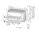FREEZER DOOR Diagram and Parts List for TBK21JAXHRWW  General Electric Refrigerator