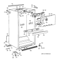 CABINET PARTS Diagram and Parts List for TBK21JAXHRWW  General Electric Refrigerator