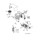 OVEN & CABINET PARTS Diagram and Parts List for JE1235WW01  General Electric Microwave
