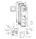 FREEZER DOOR Diagram and Parts List for ZFSB27DYASS  General Electric Refrigerator