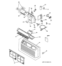CONTROLS & GRILL ASSEMBLY Diagram and Parts List for AZ31H09D3DV6  General Electric Air Conditioner