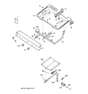 GAS & BURNER PARTS Diagram and Parts List for JGBS07PEW2WW  General Electric Range