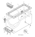 CABINET Diagram and Parts List for FH25DXBWH  Hotpoint Freezer