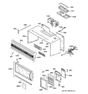 Part Location Diagram of WB56X2052 GE OUTER CASE-WHITE