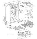 CABINET Diagram and Parts List for TBX16DAZBRAD  General Electric Refrigerator